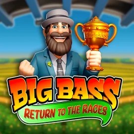Big Bass Return to the Races game by Pragmatic Play – logo hosted on Vulkan Vegas Casino