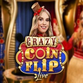 Crazy Coin Flip slot visual from Evolution available on vulkan-vegascasino.eu