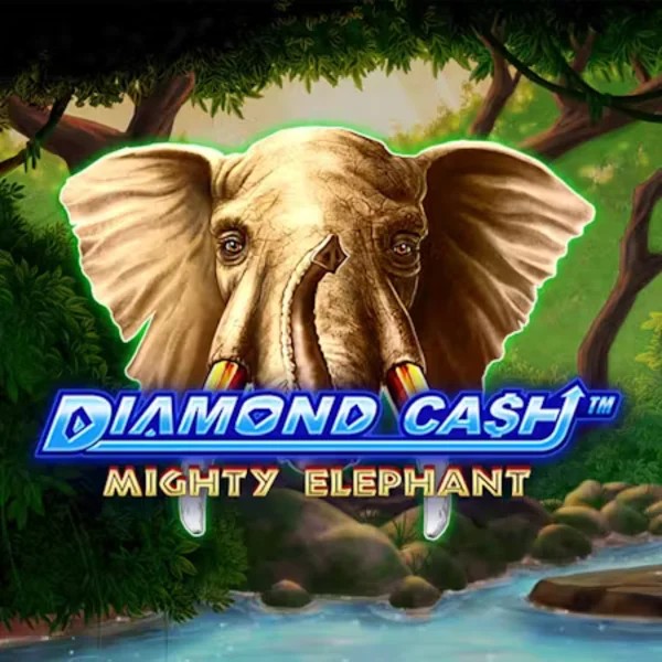 Diamond Cash Mighty Elephant slot logo by Greentube at Vulkan Vegas Casino