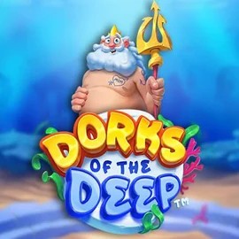 Dorks of the Deep slot logo by Hacksaw Gaming at Vulkan Vegas Casino