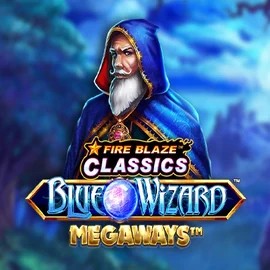 Play the Fire Blaze Blue Wizard Megaways slot by Rarestone Gaming on Vulkan Vegas Casino