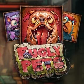 Try Fugly Pets slot by Stakelogic on vulkan-vegascasino.eu – logo image