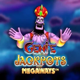 Genie Jackpots Megaways slot logo by Blueprint Gaming at Vulkan Vegas Casino