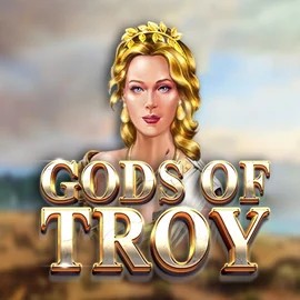 Official Slots logo: Gods of Troy by Red Tiger Gaming at Vulkan Vegas Casino