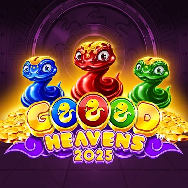Goood Heavens slot logo by Rarestone Gaming at Vulkan Vegas Casino