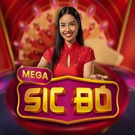 Mega Sic Bo slot icon by Pragmatic Play, available at Vulkan Vegas Casino