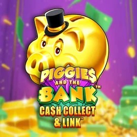 Slots logo of Piggies And The Bank Cash Collect & Link from Origins at Vulkan Vegas Casino
