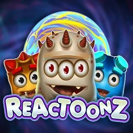 Reactoonz online game logo by Play’n GO on vulkan-vegascasino.eu