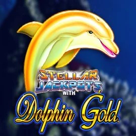 Enjoy Dolphin Gold with Stellar Jackpots by Lightning Box Game – logo hosted on vulkan-vegascasino.eu