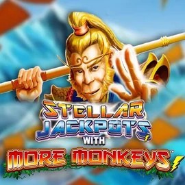 Stellar Jackpots with More Monkeys by Lightning Box Game, showcased at vulkan-vegascasino.eu – game logo