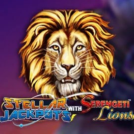 Stellar Jackpots with Serengeti Lions casino game by Lightning Box Game – featured logo at Vulkan Vegas Casino