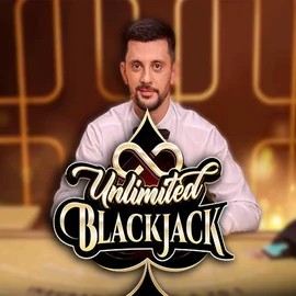 Unlimited Blackjack logo – Live Casino by Ezugi at Vulkan Vegas Casino